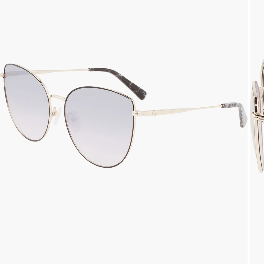 Longchamp Black and Gold Sunglasses - Picture 3 of 12